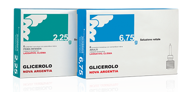 Glicerolo , prima infanzia 2,25g soluzione rettale 6 contenitori monodose con camomilla e malva