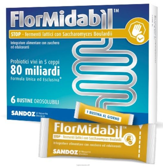 Flormidabil stop con stevia 6 bustine orosolubili