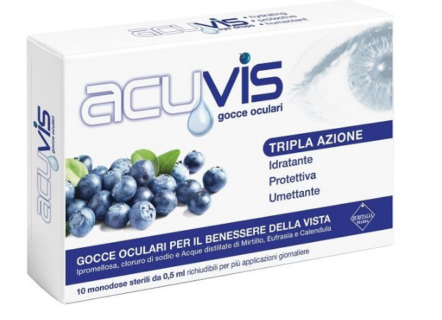 Gocce Oculari Acuvis 10 Flaconcini 0,5 Ml