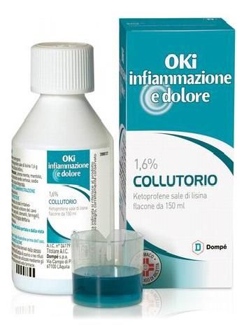 Oki infiammazione e d, 1,6% collutorio flacone da 150ml