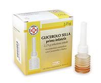 Glicerolo sel, prima infanzia 2,25g soluzione rettale 6 contenitori monodose con camomilla e malva