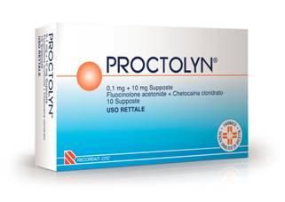 Proctolyn 0,1mg +10mg 10 supposte