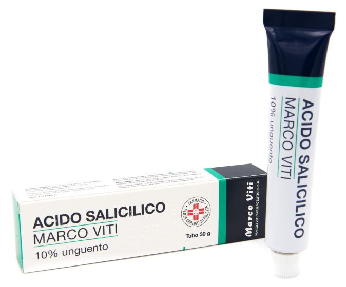 Acido salicilico , 10% unguento tubo 30g