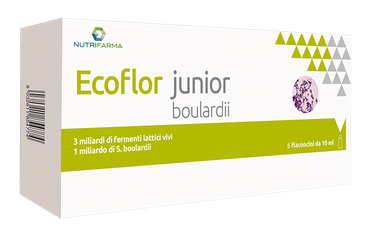 Nutrifarma ecoflor junior boulardii 6 flaconcini da 10ml