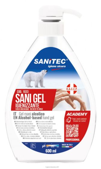 Sanitec sani gel mani alcolico 600ml