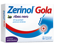 Zerinol gola rib, 20mg pastiglie 18 pastiglie in blister alu/alu