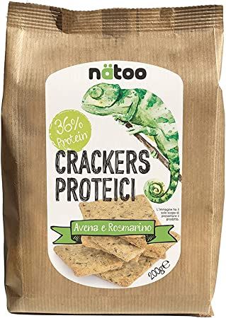 Natoo Crackers Proteici Avena e Rosmarino 200gr