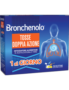 Bronchenolo tosse doppia azione 10 bustine