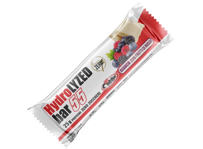 Pronutrition hydrolized bar bianco zero frutti di bosco 55g