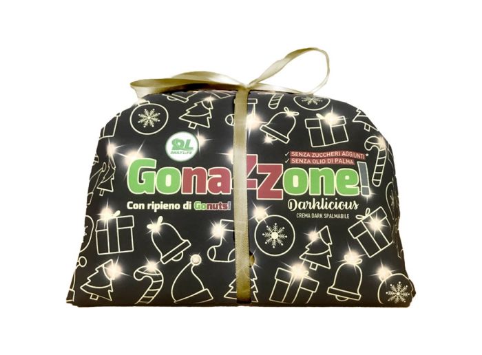 Daily life gonazzone darklicious panettone proteico farcito con cioccolato fondente 630g