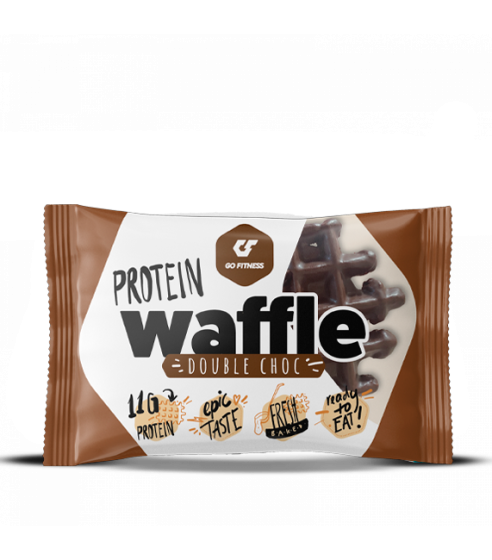 Go fitness protein waffle double chocolate 50g