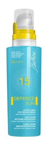Defence sun 15 latte fluido prot media 125ml