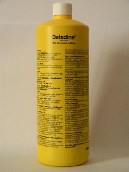 Betadine 10% soluzione cutanea flacone 500ml