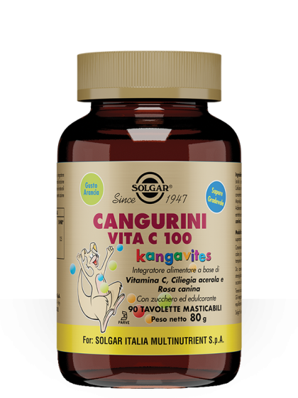Solgar Cangurini Vita C 100 90 tavolette masticabili 