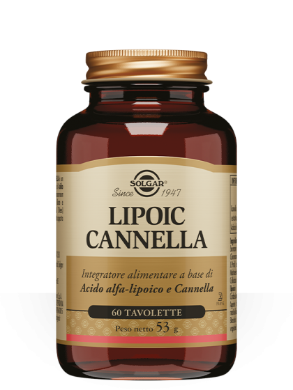 Solgar Lipoic Cannella 60 tavolette