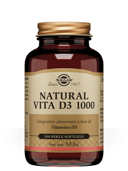 Solgar Natural Vita D3 100 perle softgels