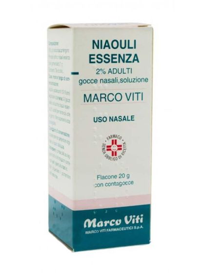 Niaouli essenza , 2% gocce nasali, soluzione flacone 20g