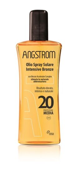 Angstrom olio spray solare intensive bronze spf20 corpo 150ml