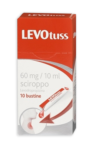 Levotu, 60mg/10ml sciroppo, 10 bustine pet/al/pe da 10ml