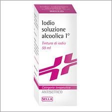 Iodio sol alco, 7%/5% soluzione cutanea alcoolica 1 flacone 50ml