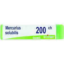 Mercurius solubilis 200ch globuli dose 1g