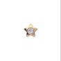 Orecchino stella 10mm crystal
