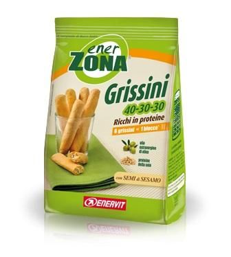 Enerzona grissini 40-30-30 semi di sesamo 6 sacchetti