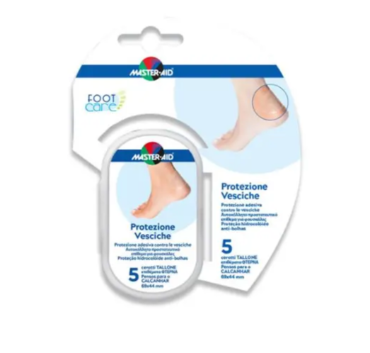 Foot Care Protezione Vesciche Tallone 69x44mm 5 Pezzi