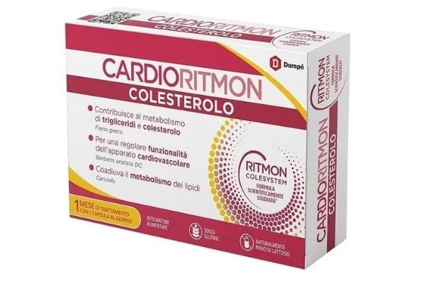 Cardioritmon Colesterolo 30 capsule - Integratore per il cuore