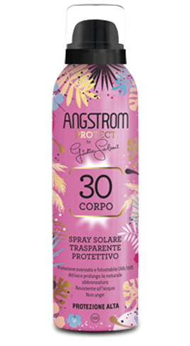 Angstrom spray solare trasparente protettivo corpo sfp30 150ml