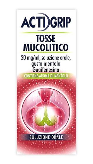 Actigrip tosse muc, 20mg/ml soluzione orale flacone vetro da 150ml