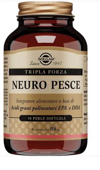 Solgar Neuro Pesce 50 Perle - Integratore Omega 3 Naturale