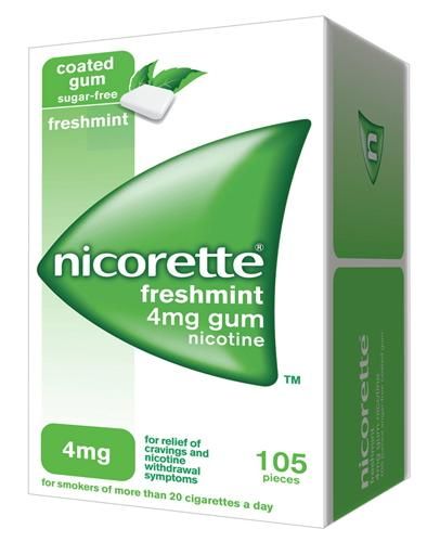 Nicorette 4mg gomme da masticare medicate gusto menta forte 105gomme