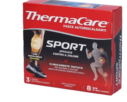 Thermacare Sport Cerotti Autoriscaldanti per Dolori Muscolari 3 Pezzi