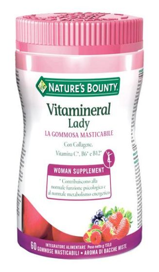 Nature's bounty vitamineral lady 60gommose masticabili