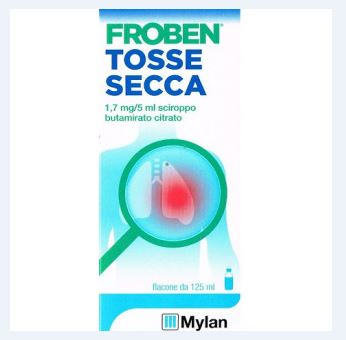 Froben tosse sec, 1,7mg/5ml sciroppo flacone 125ml con misurino