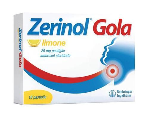 Zerinol Gola Limone 18 Pastiglie 20mg