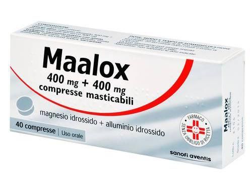 Maal, 400mg + 400mg compresse masticabili 40 compresse