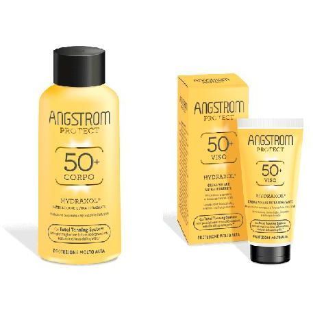 Angstrom bipacco latte corpo spf50+ 200ml + crema viso spf50+ 50ml